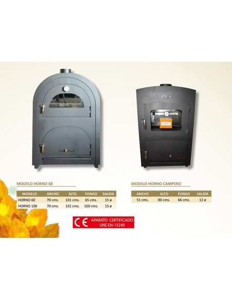 HORNO METALICO DE 60 CON CAMARA