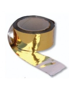BANDA ESPANTAPAJAROS 100 m  X 50 mm ORO/PLATA