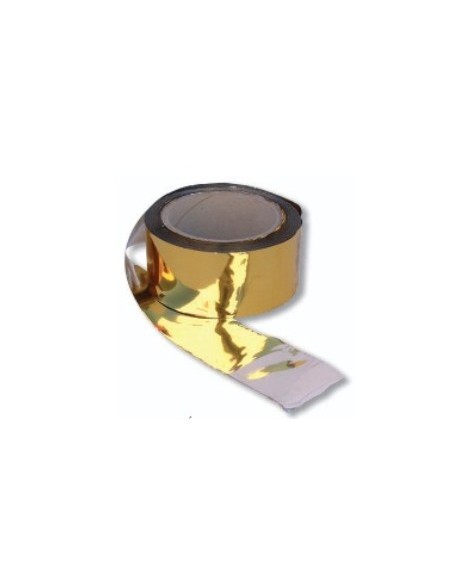 BANDA ESPANTAPAJAROS 100 m  X 50 mm ORO/PLATA