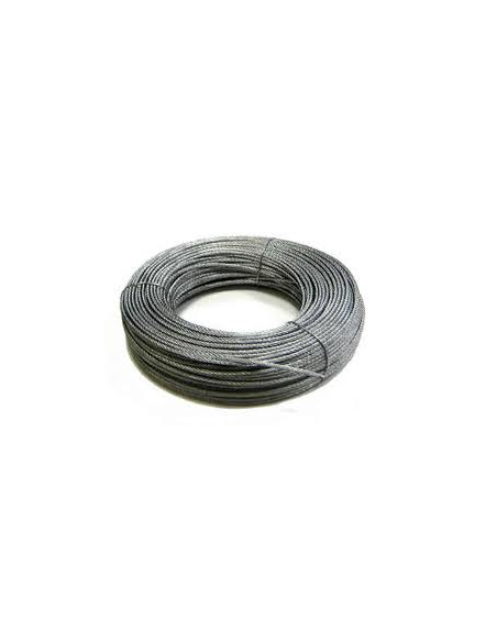 CABLE ACERO GALVANIZADO DIAM. 5 (6 X 7 +1) ROLLO 25 mL