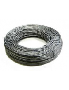 CABLE ACERO GALVANIZADO DIAM. 10 (6 X 19 +1) ROLLO 50 mL