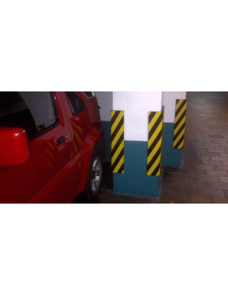 ESQUINERA PROTECCION COLUMNA 80 cm NEGRA/AMARILLA                     