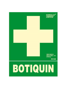 SEÑAL  BOTIQUIN LUMINISCENTE 22,40 X 30