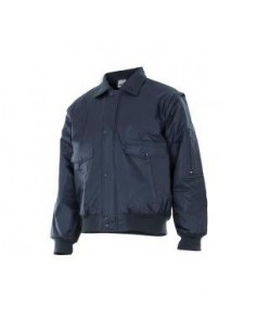 CAZADORA IMPERMEABLE DESMONTABLE AZUL MARINO TALLA L...