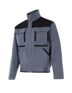 CAZADORA BICOLOR GRIS/NEGRO SERIE COBRE TALLA XXL
