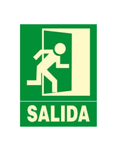 SEÑAL EVACUACION PUERTA DCHA+SALIDA 22,40 X 30