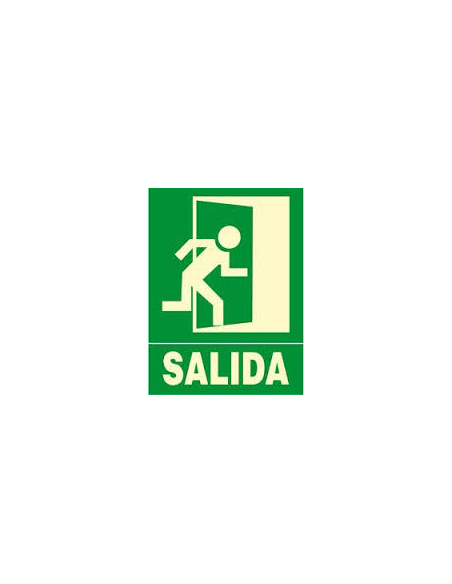 SEÑAL EVACUACION PUERTA DCHA+SALIDA 22,40 X 30