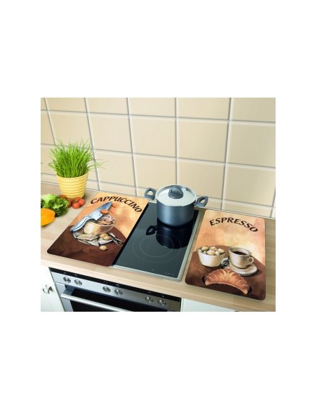 PLACA COBERTERA DE VIDRIO CAPUCCINO WENKO 