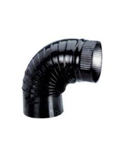 CODO VITRIFICADO NEGRO 100 X 90º