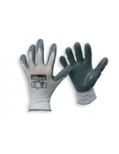 GUANTE NYLON NITRILO GRIS TALLA 10