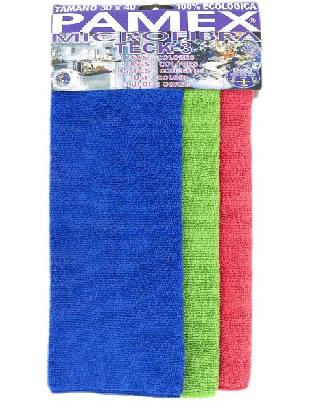 PAÑO MICROFIBRAS TECK-3 (3 UD)