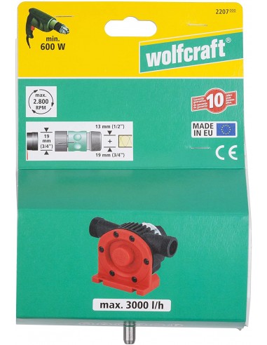 BOMBA VASTAGO 8 mm 3000 L/h wolfcraft
