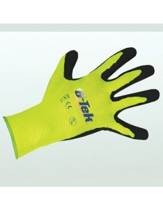 GUANTE G-TEK NYLON AMARILLO-NEGRO TALLA 9