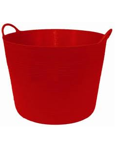 CAPAZO PLASTICO ROJO 26 LITROS