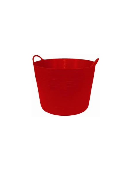 CAPAZO PLASTICO ROJO 26 LITROS 