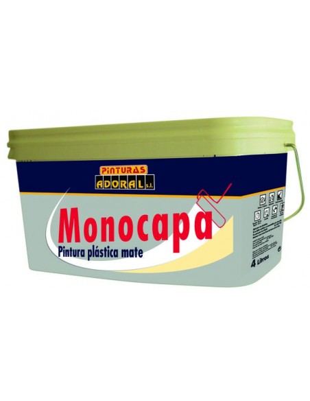 PINTURA ADORAL MATE MONOCAPA CREMA 4 LTS